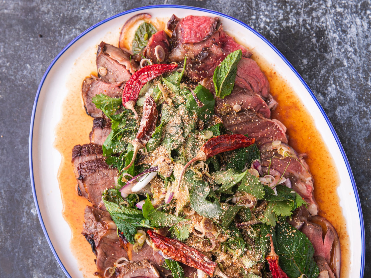 Ribeye & waterfall salad recipe poster image