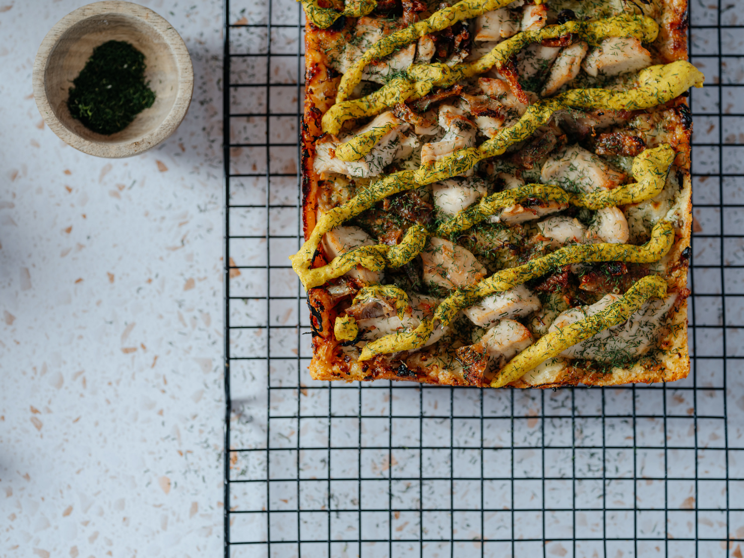 Turkey on Rye Detroit Pizza