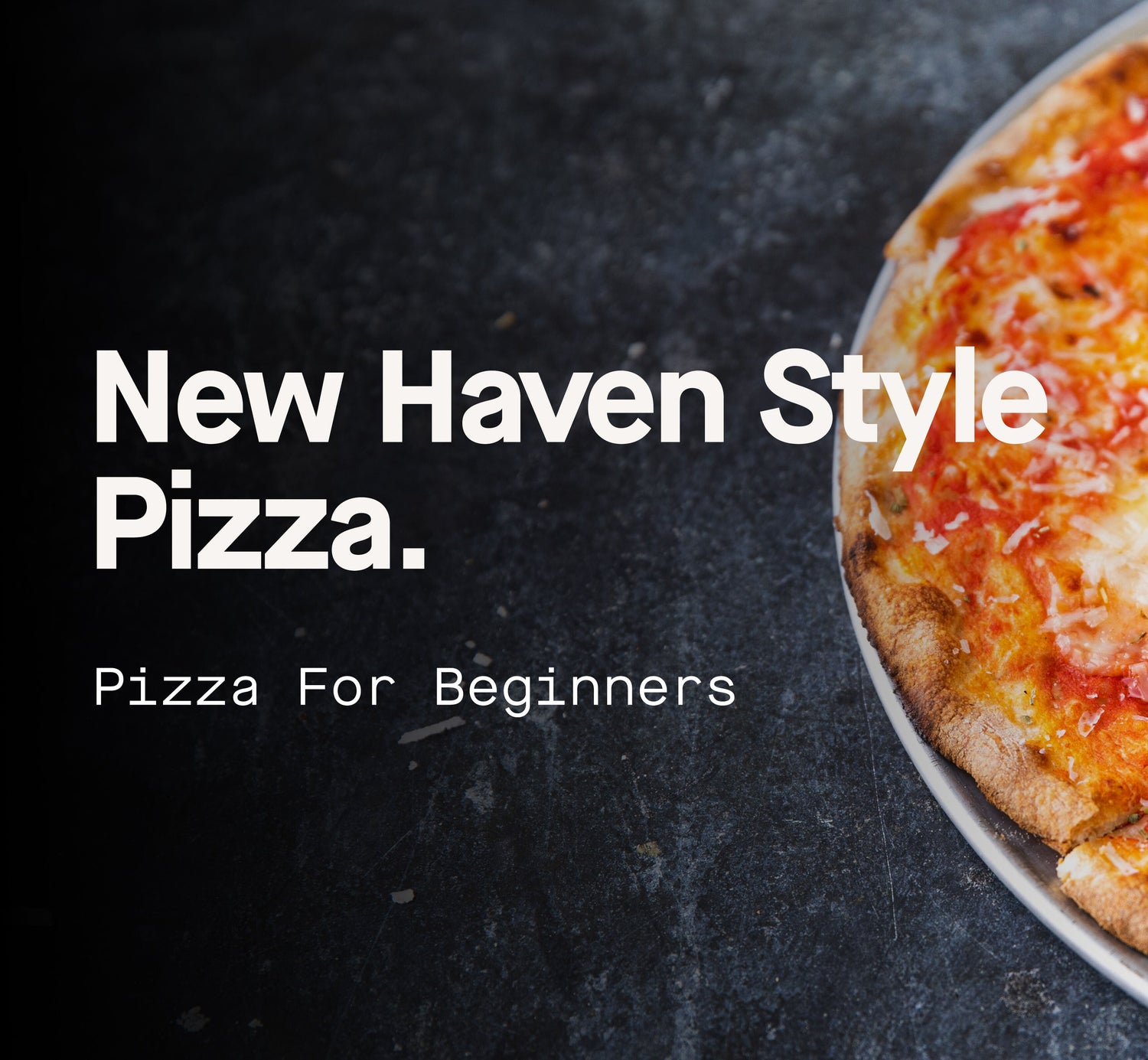 New Haven Style Pizza recipe poster image