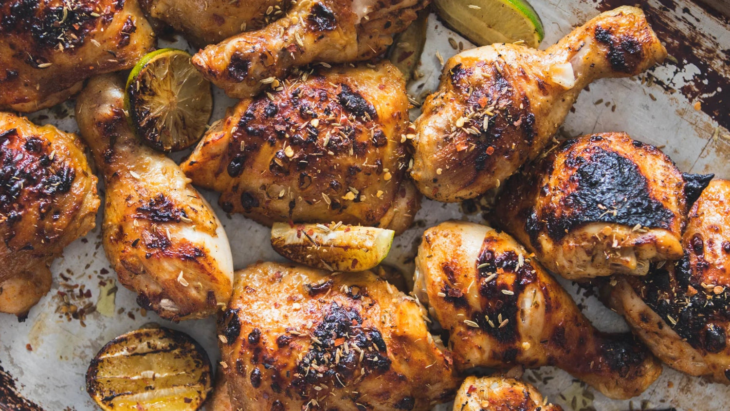 Beer Marinated Chicken with Spicy Fennel Salt recipe poster image