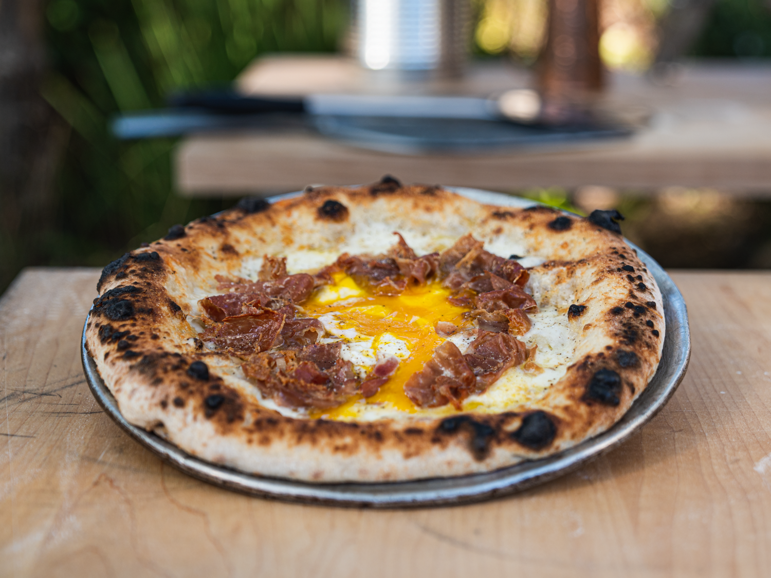 Croque Madame Pizza recipe poster image