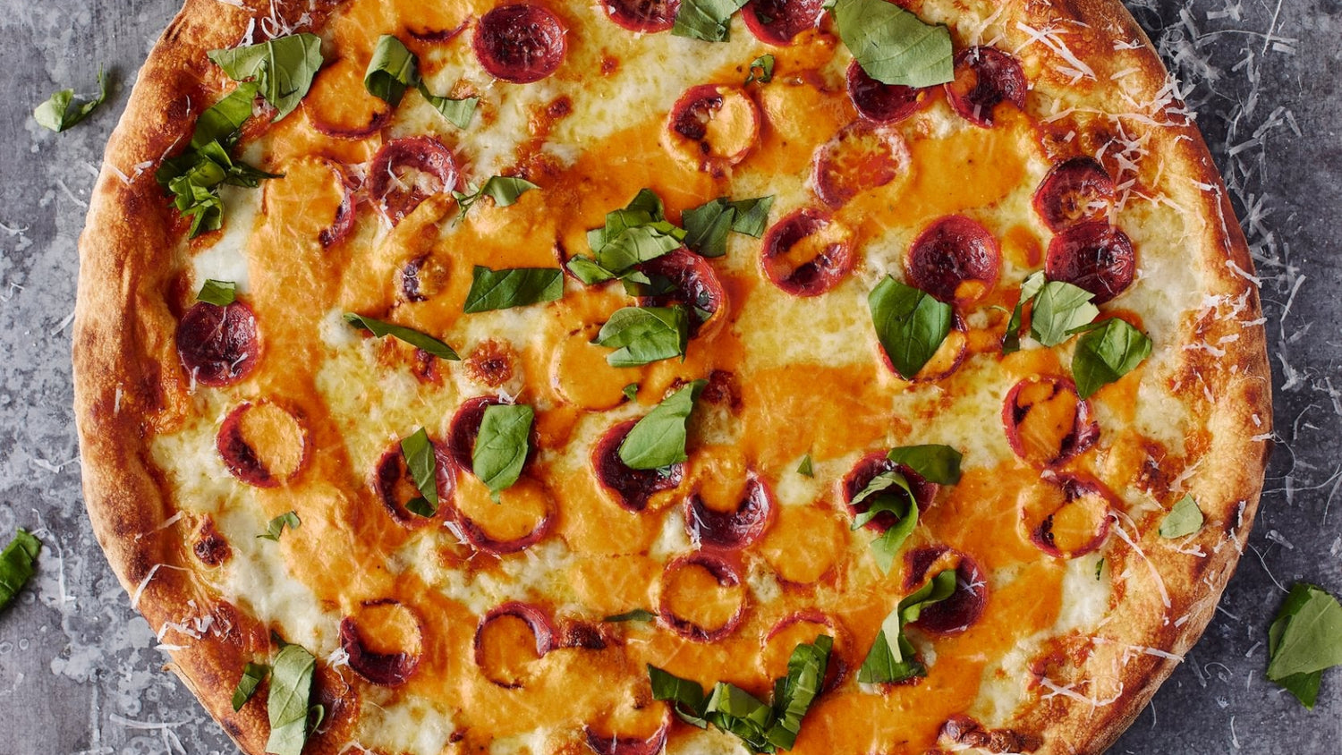 Vodka Pepperoni Pizza recipe poster image